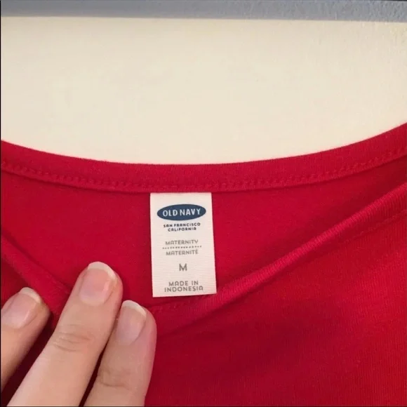 Old Navy- Maternity Medium Long sleeve dress black and red. Bundle of 2 - Picture 4 of 4